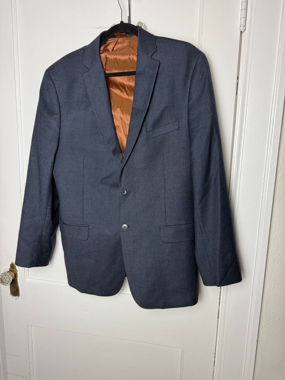 Joseph Jos. A. Bank Blue Wool Cashmere Blazer Suit Jacket Men's 42 R
